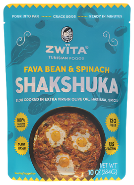 Zwita Fava Bean & Spinach Shakshuka - 10 OZ
