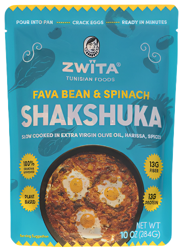 Zwita Fava Bean & Spinach Shakshuka - 10 OZ