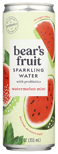 Bear's Fruit Watermelon Lime Probiotic Soda - 12 FO