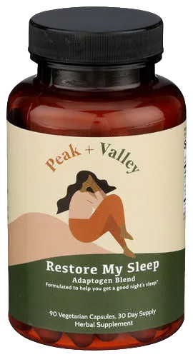 Peak & Valley Restore My Sleep Adaptogen Supplement - 60 EA