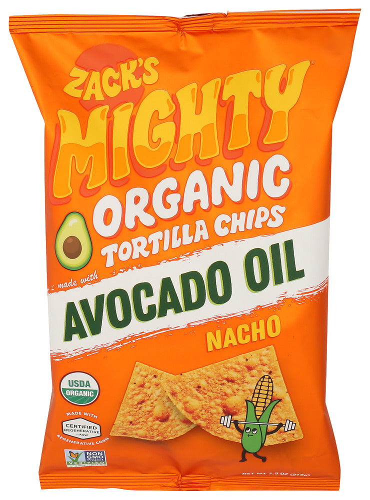 Zacks Mighty Nacho Tortilla Chips - 7.5 OZ