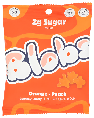 Blobs Orange Peach Gummies - 1.8 OZ