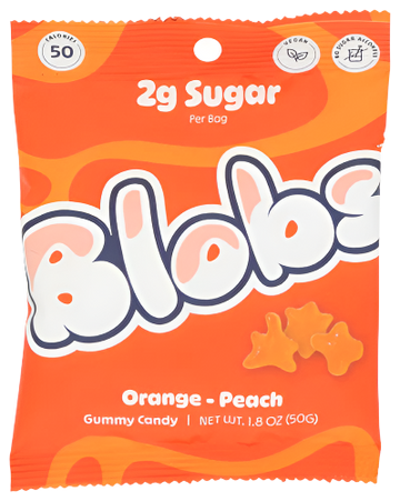 Blobs Orange Peach Gummies - 1.8 OZ
