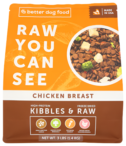 Freeze-Dried Raw Chicken Dog Food - 3 LB