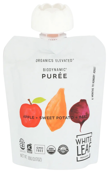 White Leaf Provision Apple, Sweet Potato & Beet Baby Food - 3.17 OZ