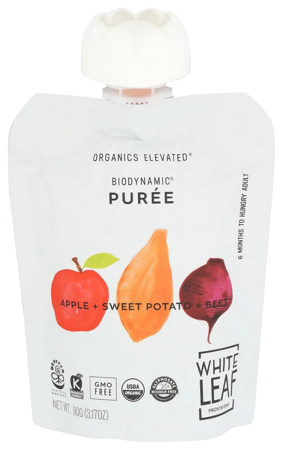 White Leaf Provision Apple, Sweet Potato & Beet Baby Food - 3.17 OZ