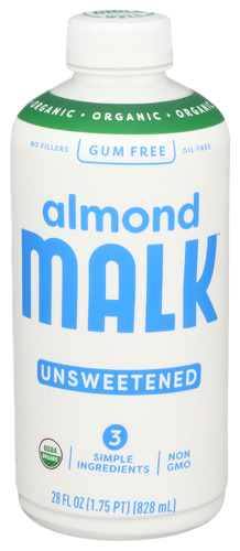 Malk Organic Unsweetened Almond Milk - 28 FO