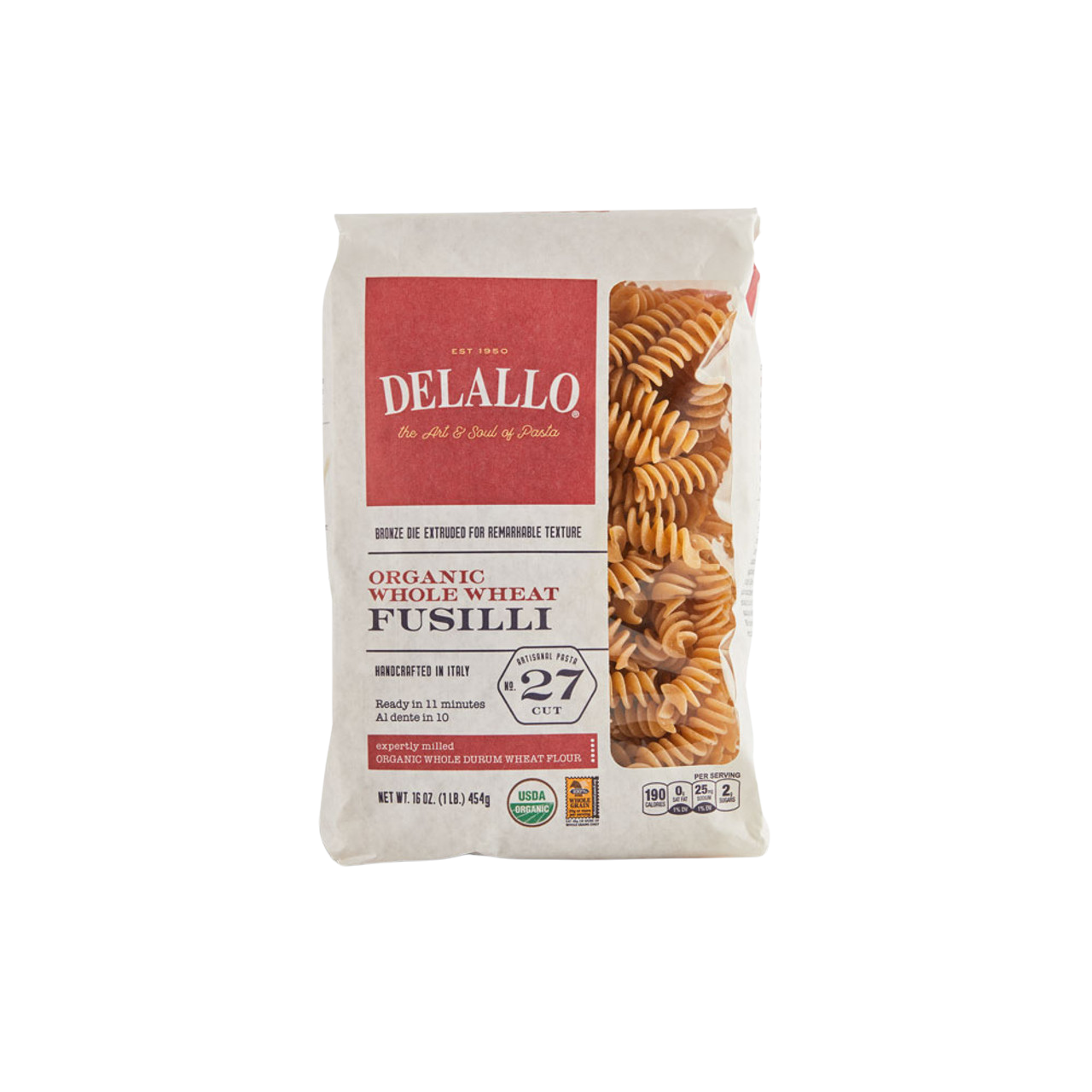 Organic Whole Wheat Fusilli Pasta - 16 OZ
