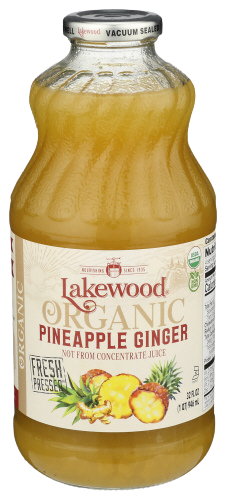 Lakewood Organic Pineapple Ginger Juice - 32 FO