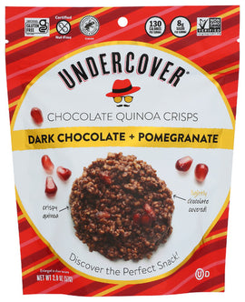 Dark Chocolate + Pomegranate Quinoa Crisps - 3 OZ