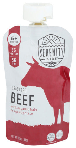 Grass Fed Beef with Organic Kale & Sweet Potato Pouch - 3.5 OZ