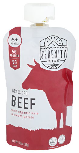 Grass Fed Beef with Organic Kale & Sweet Potato Pouch - 3.5 OZ