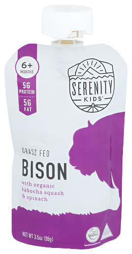 Bison with Organic Kabocha Squash & Spinach Pouch - 3.5 OZ