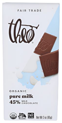 Pure Milk Chocolate Bar - 3 OZ