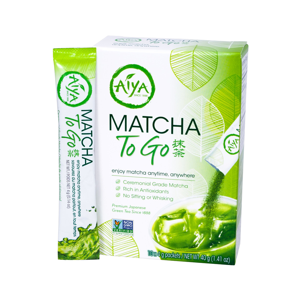 Aiya Matcha to Go Sticks - 10 CT