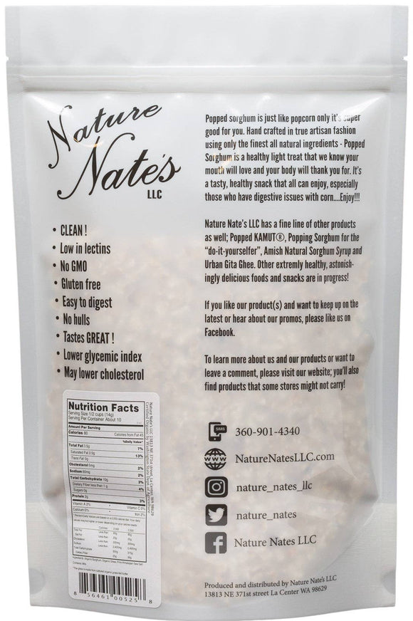 Organic Popped Sorghum with Ghee Butter 4.3 OZ