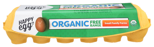 Organic Free Range Eggs - 1 DZ