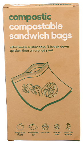 Compostable Sandwich Bags - 20 EA