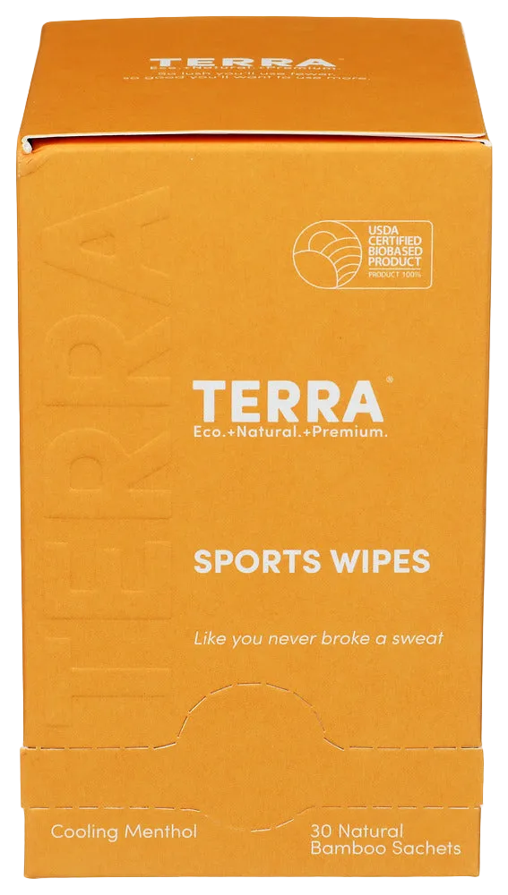 Terra Cooling Menthol Sports Wipes - 30 EA