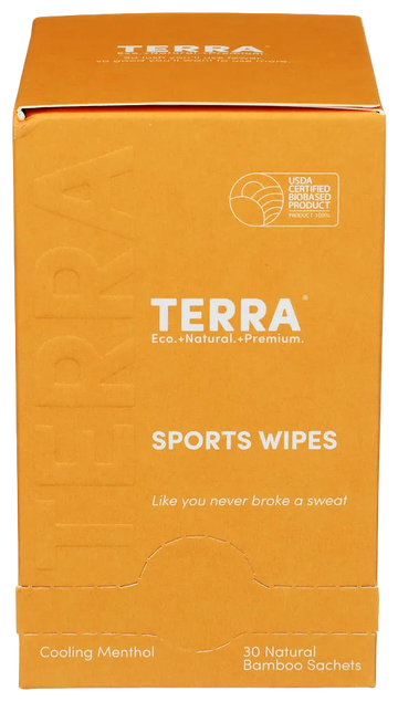Terra Cooling Menthol Sports Wipes - 30 EA