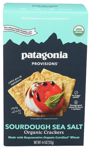Patagonia Organic Sourdough Sea Salt Crackers - 4.4 OZ