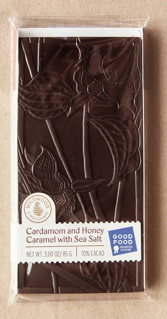 Wildwood Cardamom Honey Caramel Chocolate Bar