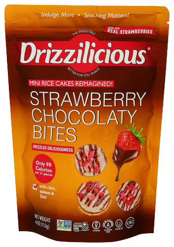 Drizzilicious Strawberry Chocolaty Bites - 4 OZ