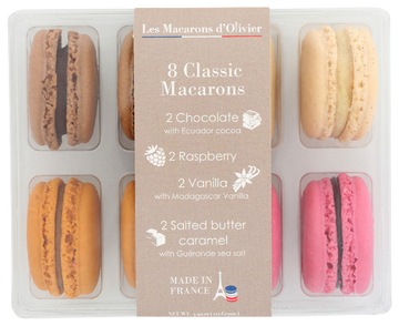 Les Macarons Dolivier 8 Classic Macarons - 3.92 OZ