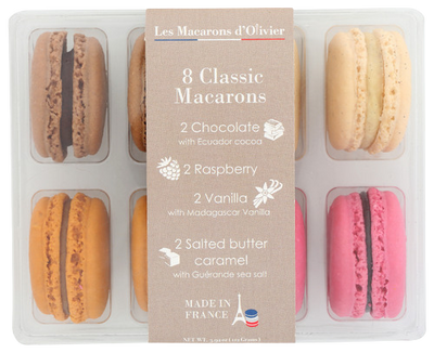 Les Macarons Dolivier 8 Classic Macarons - 3.92 OZ