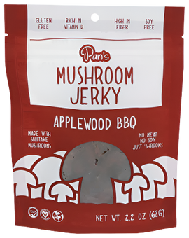 Pans Applewood BBQ Mushroom Jerky - 2.2 OZ