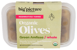 Organic Wholegrains Amfissa Olives - 8 OZ