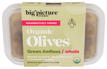Organic Wholegrains Amfissa Olives - 8 OZ