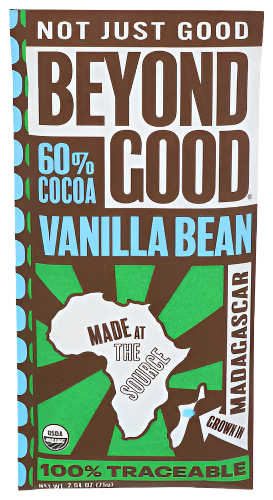 Beyond Good 60% Vanilla Bean Chocolate Bar - 2.64 OZ
