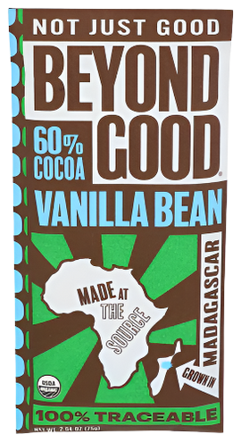 Beyond Good 60% Vanilla Bean Chocolate Bar - 2.64 OZ