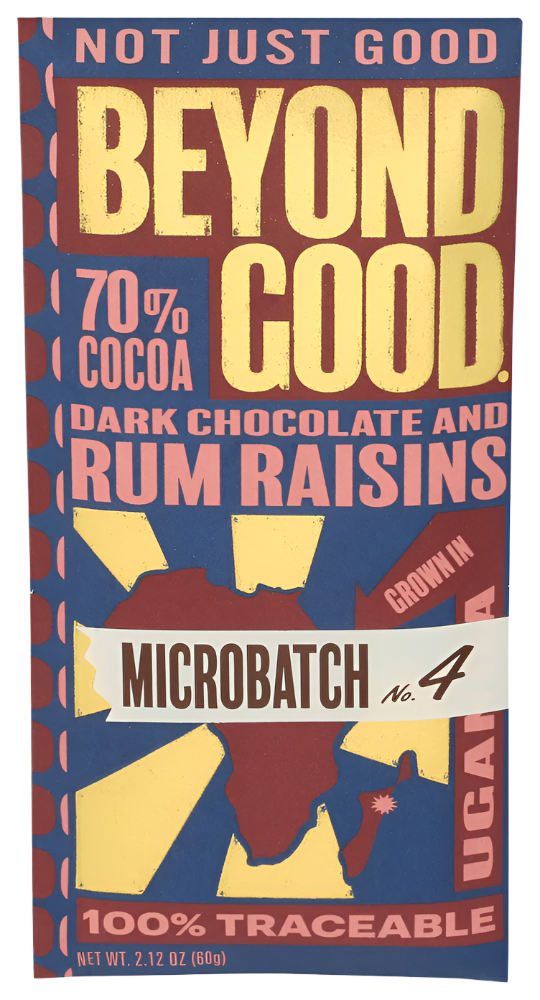 Beyond Good 70% Rum Raisin Dark Chocolate Bar - 2.12 OZ
