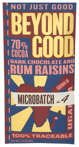 Beyond Good 70% Rum Raisin Dark Chocolate Bar - 2.12 OZ