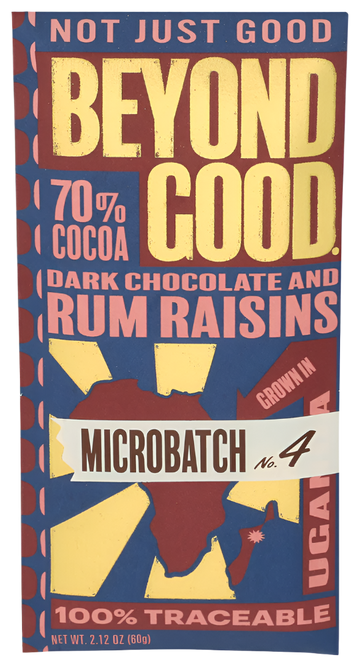 Beyond Good 70% Rum Raisin Dark Chocolate Bar - 2.12 OZ