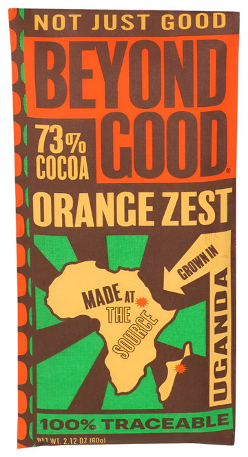 Beyond Good 73% Orange Zest Chocolate Bar - 2.64 OZ