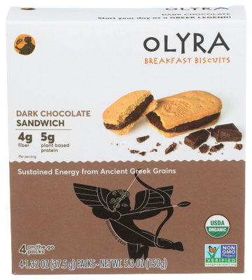 Olyra Dark Chocolate Breakfast Biscuits - 5.28 OZ