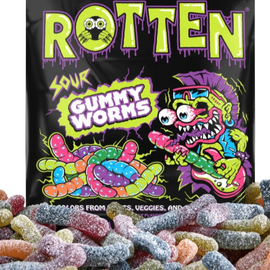 Rotten Sour Gummy Worms - 1.8 OZ