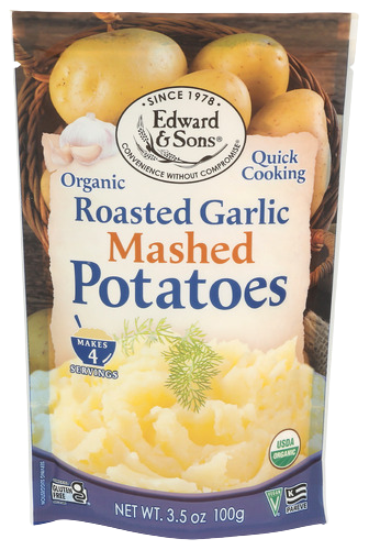 Edward & Sons Organic Roasted Garlic Mashed Potatoes - 3.5 OZ
