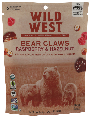 Wild West Raspberry & Hazelnut Bear Claws - 2.7 OZ