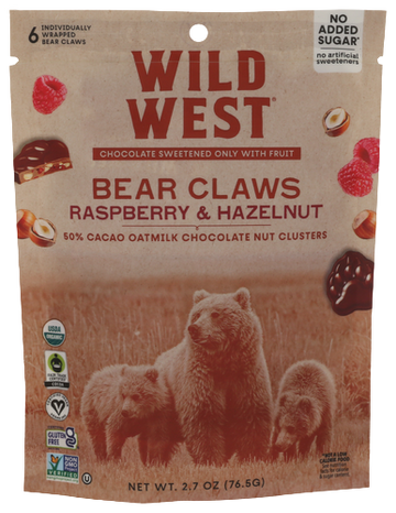 Wild West Raspberry & Hazelnut Bear Claws - 2.7 OZ