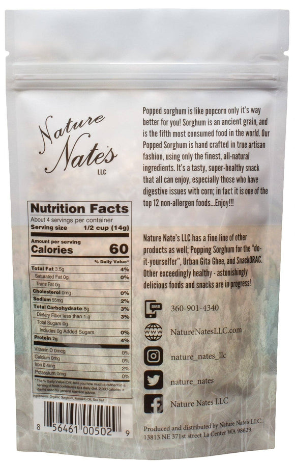 Popped Sorghum Avocado Oil  & Sea Salt 5 OZ