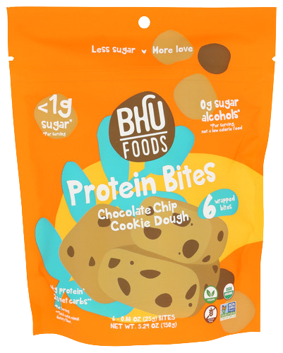 Bhu Chocolate Chip Cookie Dough Bites - 5.29 OZ