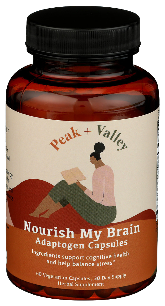 Peak & Valley Nourish My Brain Adaptogen Supplement - 60 EA