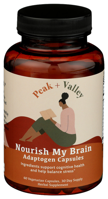 Peak & Valley Nourish My Brain Adaptogen Supplement - 60 EA