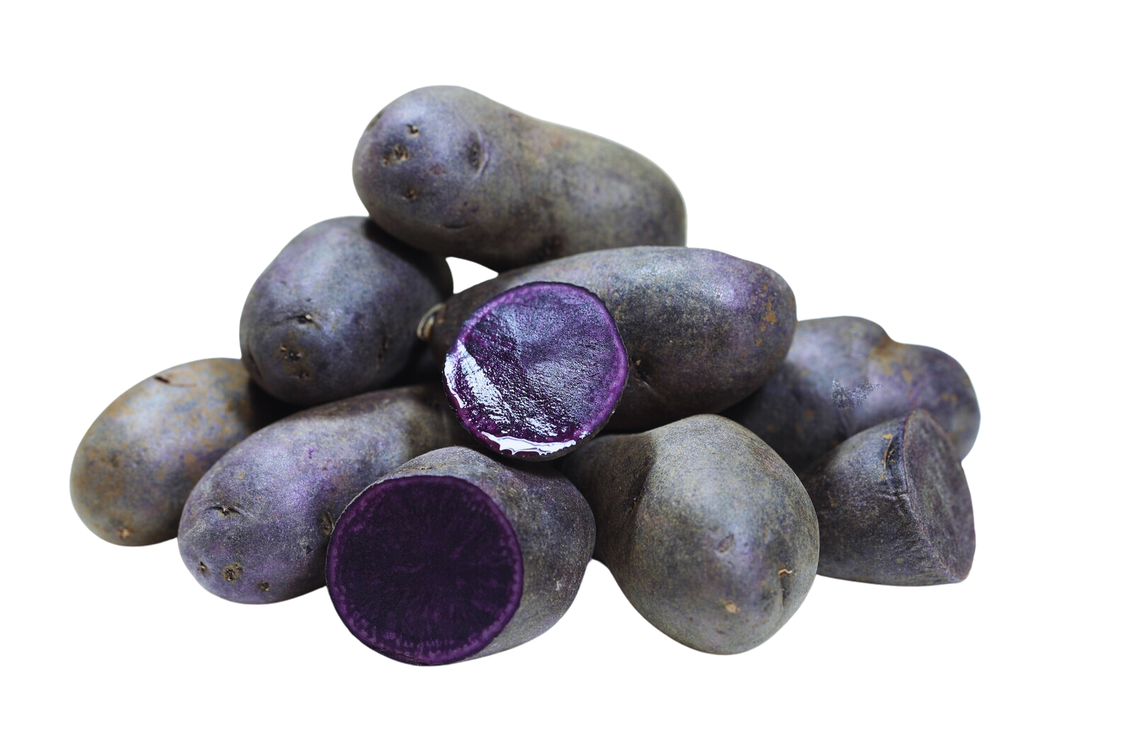 Organic Purple Peruvian Fingerling Potatoes - 1 LB