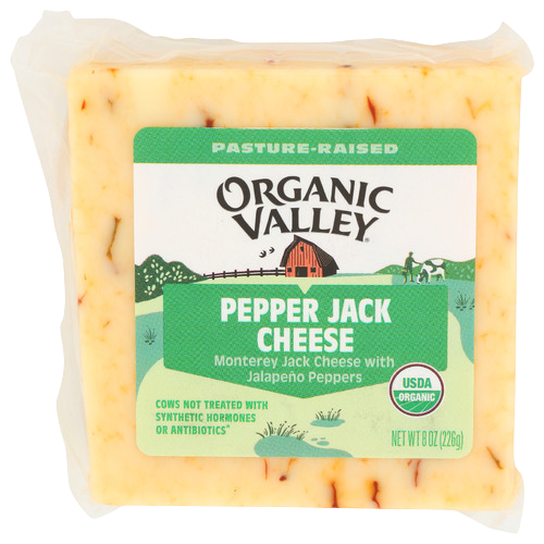 Organic Pepper Jack Cheese - 8 OZ