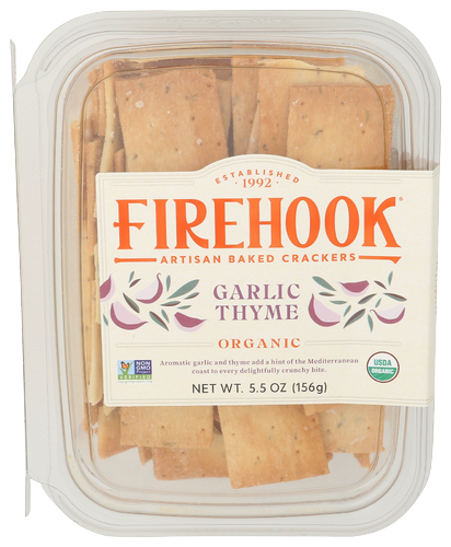 Organic Garlic Thyme Baked Crackers - 5.5 OZ